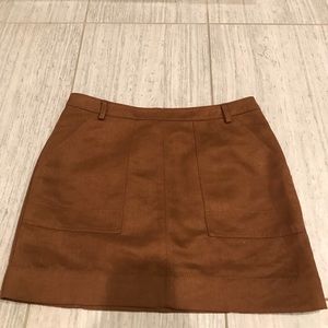 Brown suede skirt!!